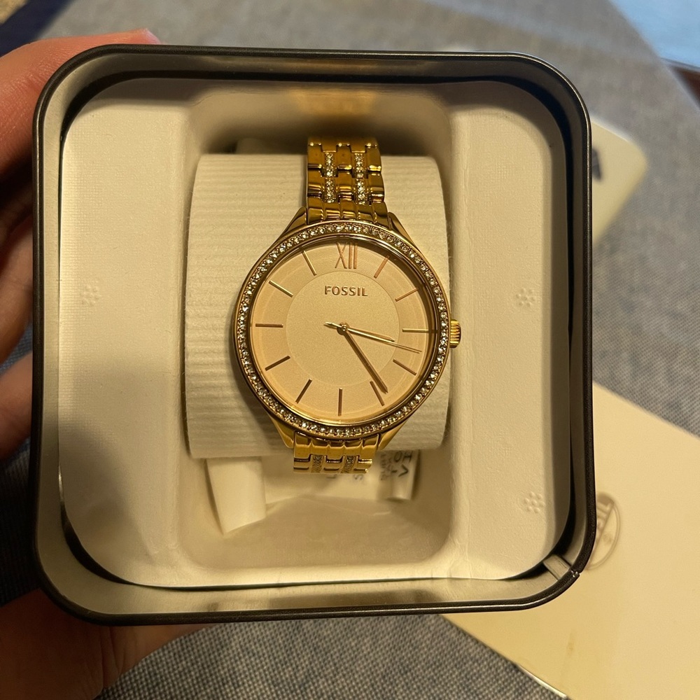 Fossil watch rose gold